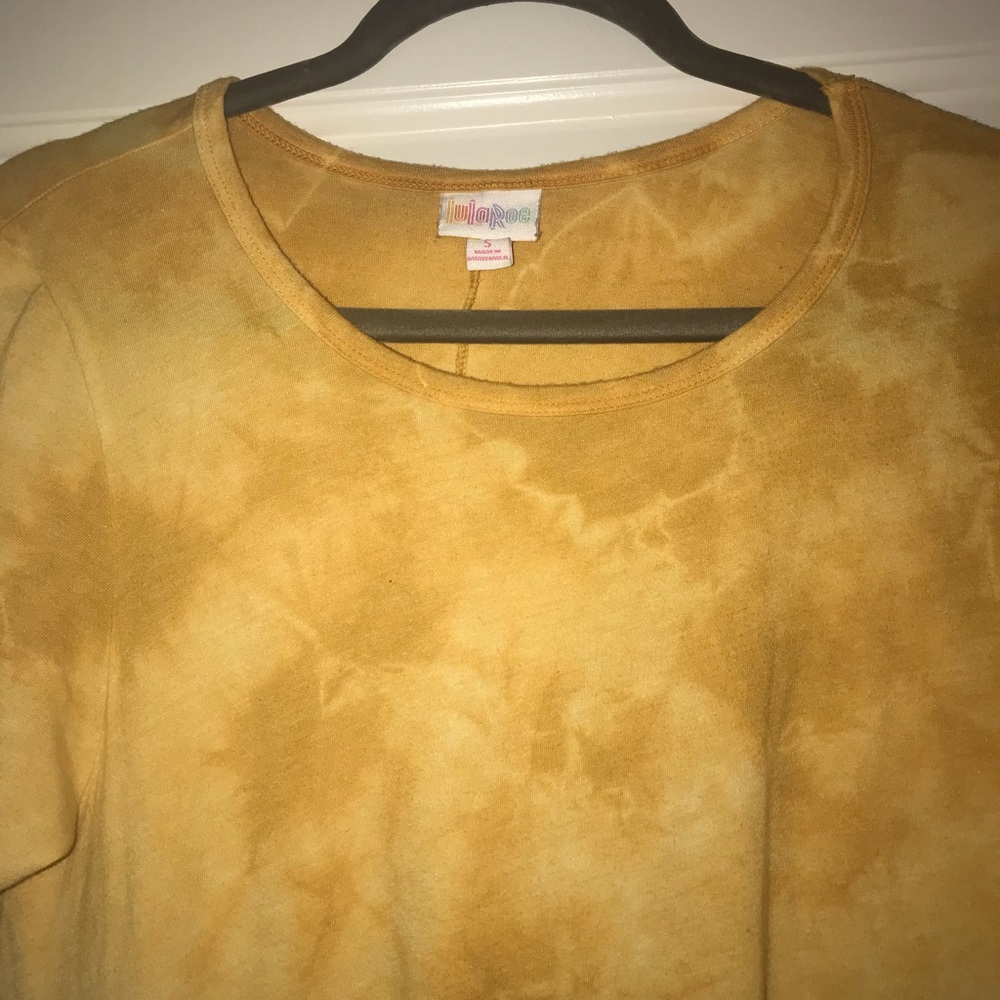 Lularoe Small Yellow Tie Dye Carly